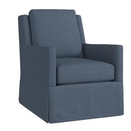 Thin Track Arm Swivel Chair